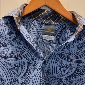 Thomas Dean long sleev paisley shirt - excellent condition